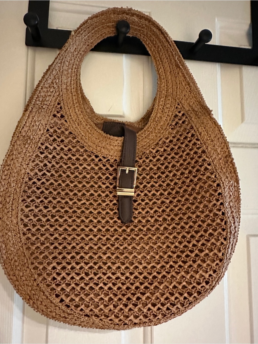 Carried once, straw shoulder bag - Picture 3 of 6